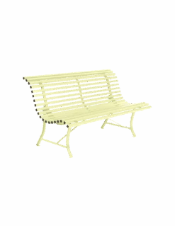 Banc De Jardin Louisiane L.150 Cm - Métal - Citron Givré