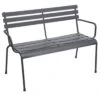 Banc De Jardin Métal Greensboro - Acier époxy - Graphite