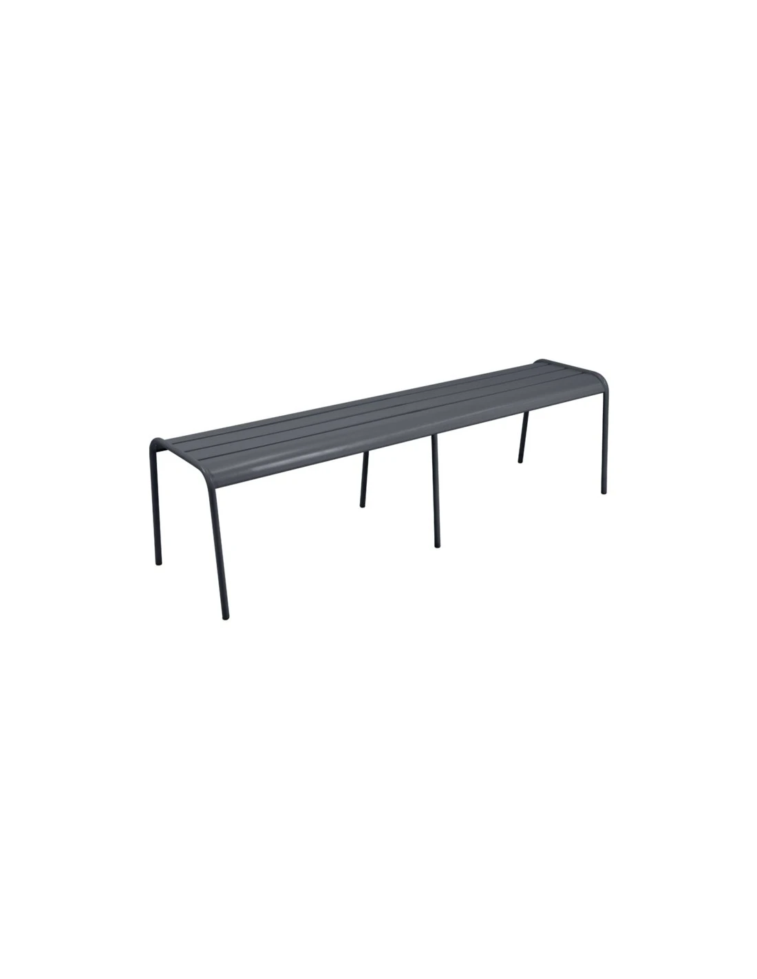Banc Monceau 3/4 Places En Métal -160 Cm - Carbone 1 Banc Monceau 3/4 Places En Métal -160 Cm - Carbone
