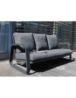 Canapé Antonino 3 Places + Table - Graphite 12 Canapé Antonino 3 Places + Table - Graphite -Fournitures De Jardin canape antonino 2 places table oceo 12