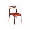 Chaise De Jardin EOS Empilable En Aluminium - Rouge