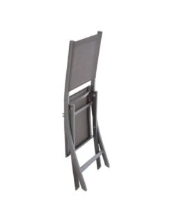 Chaise De Jardin Pliante Essentia Graphite - Aluminium Et Texaline - Graphite / Anthracite -Fournitures De Jardin chaise de jardin pliante essentia graphite aluminium et texaline graphite anthracite 2