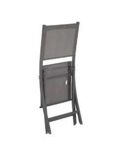 Chaise Pliante Essentia - Aluminium Tonka Assise Wengé -Fournitures De Jardin chaise pliante essentia aluminium tonka assise wenge 2