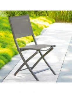 Chaise Pliante Essentia - Aluminium Tonka Assise Wengé