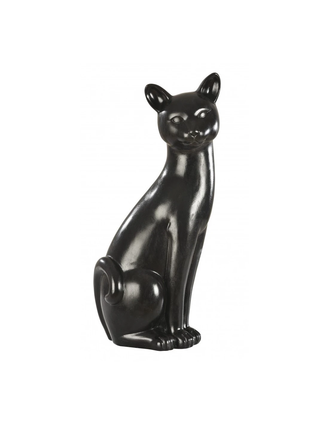 Chat Déco H58 Cm Au Choix Noir Ou Ivoire 1 Chat Déco H58 Cm Au Choix Noir Ou Ivoire