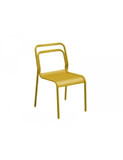 Chaise EOS Empilable En Aluminium - Miel