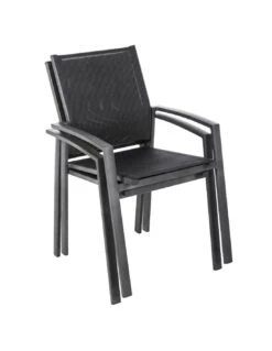 Fauteuil De Jardin Axiome En Aluminium Poivre Et Graphite -Fournitures De Jardin fauteuil de jardin axiome en aluminium poivre et graphite 2