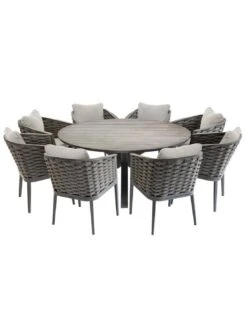 Fauteuil De Jardin Embruns - Aluminium Et Maille Tressée -Fournitures De Jardin fauteuil de jardin embruns aluminium et maille tressee 2