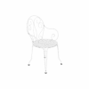 Fauteuil De Jardin Montmartre Empilable En Métal Blanc Coton - Fermob