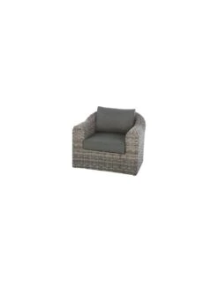 Fauteuil De Jardin Mooréa - Aluminium Et Résine Tressée