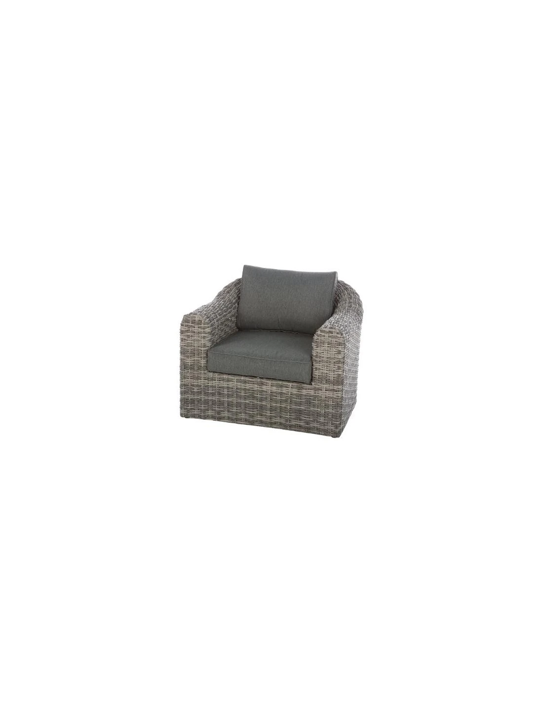 Fauteuil De Jardin Mooréa - Aluminium Et Résine Tressée 1 Fauteuil De Jardin Mooréa - Aluminium Et Résine Tressée