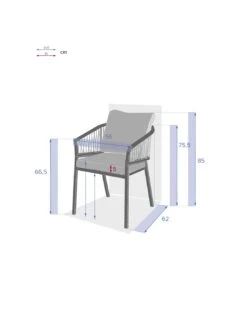 Fauteuil De Jardin Oriengo - Anthracite Et Graphite -Fournitures De Jardin fauteuil de jardin oriengo anthracite et graphite 4