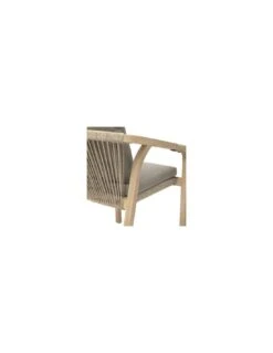 Fauteuil De Jardin Papouasie - Bois D'Acacia Et Coussins Polyester Taupe -Fournitures De Jardin fauteuil de jardin papouasie bois d acacia et coussins polyester taupe 2