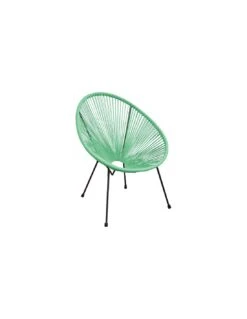 Fauteuil De Terrasse Rio Avec Cordage Plastique - Grey / Moutarde -Fournitures De Jardin fauteuil de terrasse rio avec cordage plastique