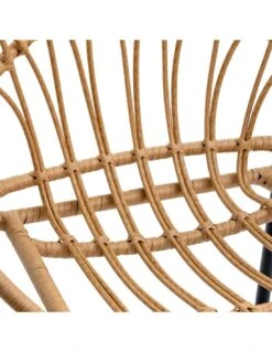 Fauteuil Empilable Lambada - Acier époxy Et Résine Sésame -Fournitures De Jardin fauteuil empilable lambada acier epoxy et resine sesame 2