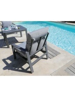 Fauteuil Le Marseille En Aluminium Grey -Fournitures De Jardin fauteuil le marseille en aluminium grey 1 2