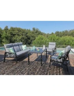 Fauteuil Le Marseille En Aluminium Grey -Fournitures De Jardin fauteuil le marseille en aluminium grey 1 3