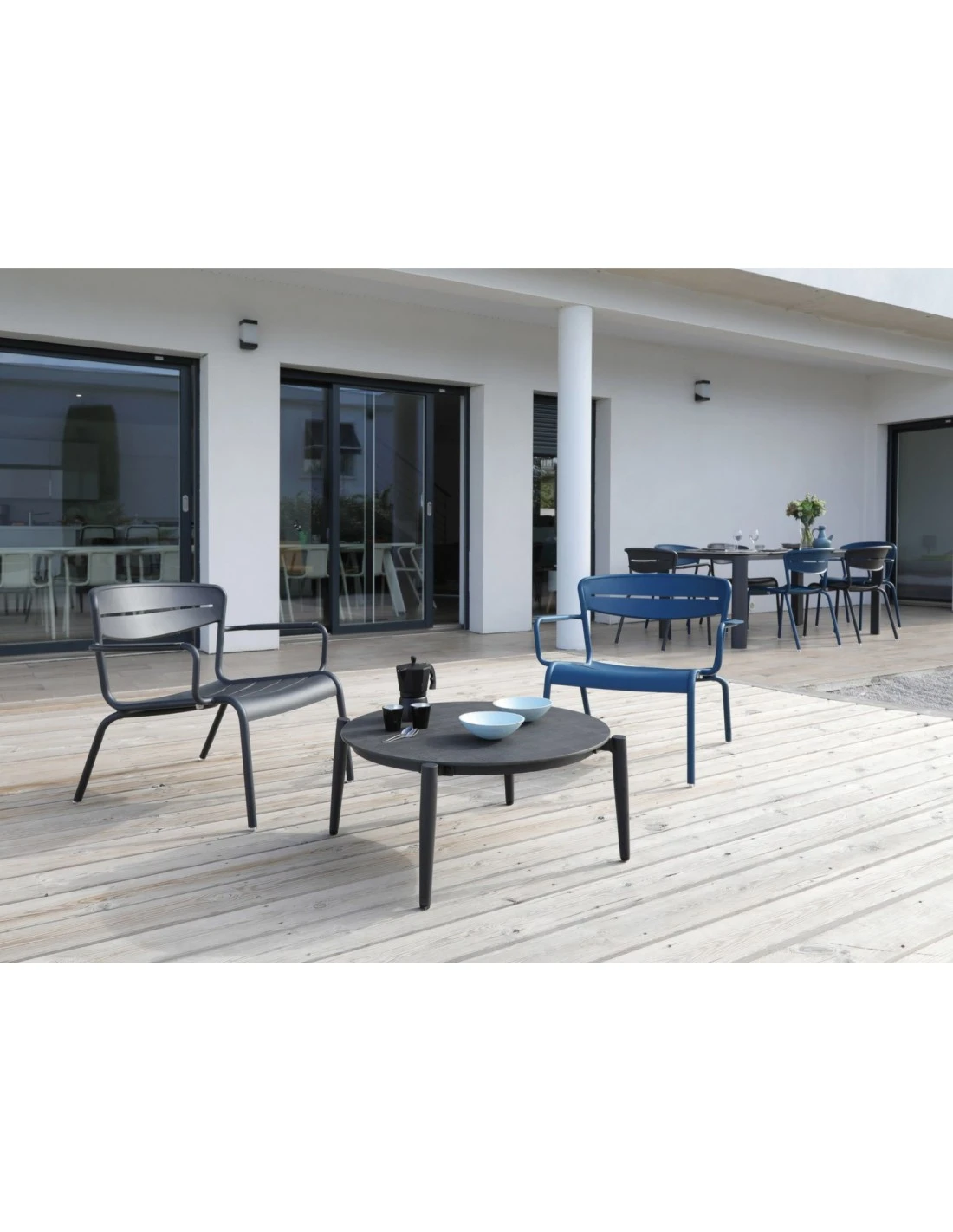 Fauteuil Lounge Haora En Aluminium Coloris Au Choix - Océo - Graphite 3 Fauteuil Lounge Haora En Aluminium Coloris Au Choix - Océo - Graphite – Image 3