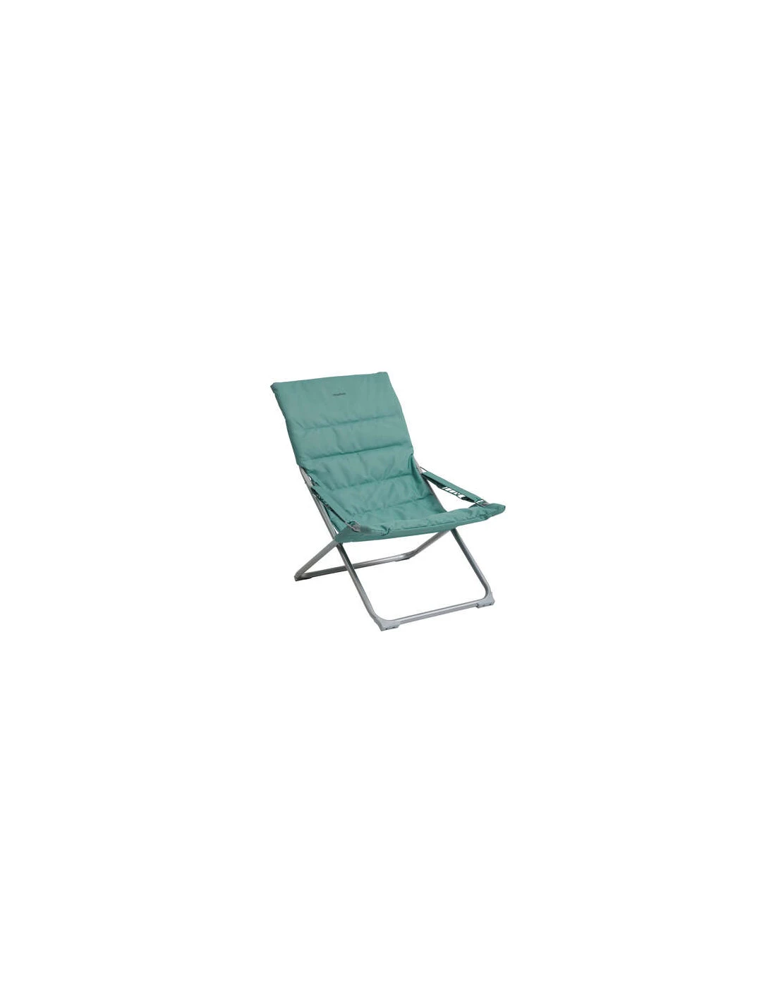 Fauteuil Relax De Jardin MILOS - Assise Matelassée - Vert Jade 1 Fauteuil Relax De Jardin MILOS - Assise Matelassée - Vert Jade
