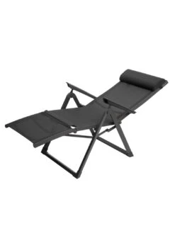 Fauteuil Relax Decima - Inclinable 8 Positions - Ardoise / Gris Quartz -Fournitures De Jardin fauteuil relax decima inclinable 8 positions ardoise gris quartz 2