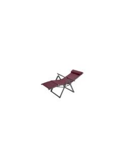 Fauteuil Relax Decima - Inclinable 8 Positions - Graphite / Bordeaux -Fournitures De Jardin fauteuil relax decima inclinable 8 positions graphite bordeaux 2