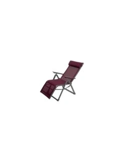 Fauteuil Relax Decima - Inclinable 8 Positions - Graphite / Bordeaux