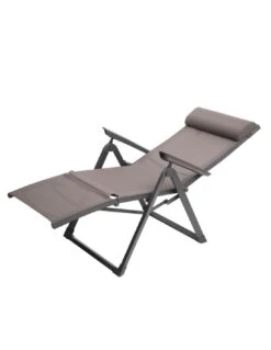 Fauteuil Relax Decima - Inclinable 8 Positions - Noisette / Praline -Fournitures De Jardin fauteuil relax decima inclinable 8 positions noisette praline 2