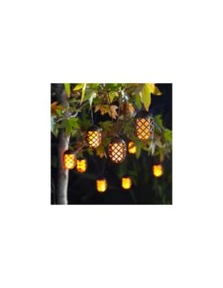 Guirlande Solaire 10 Lampions Cool Flame 4m70