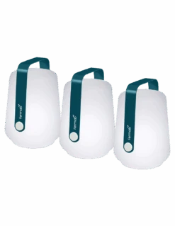 Lot De 3 Lampes D'extérieur Balad H.12cm Christian LOHNER By Fermob - Bleu Acapulco