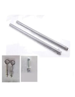 Mât De Fixation Pour Voile D'ombrage H.2,55 M - Graphite -Fournitures De Jardin mat de fixation pour voile d ombrage h255 m graphite 1