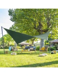 Mât De Fixation Pour Voile D'ombrage H.2,55 M - Graphite -Fournitures De Jardin mat de fixation pour voile d ombrage h255 m graphite 2