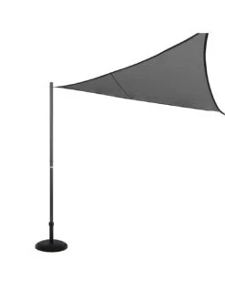 Mât De Fixation Pour Voile D'ombrage H.2,55 M - Graphite -Fournitures De Jardin mat de fixation pour voile d ombrage h255 m graphite 3