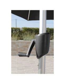 Parasol 300 Alu Anodisé Auto-inclinable Coloris Au Choix - Gris Chiné Foncé -Fournitures De Jardin parasol 300 alu anodise auto inclinable coloris au choix 1 6