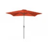 Parasol En Aluminium Droit 2.5X2.5 Inclinable à Manivelle - Paprika