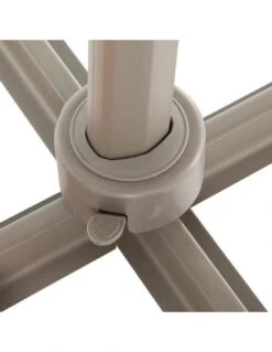 Parasol Déporté Carré Eléa 3 X 3 M - Toile Polyester 250g/m² - Noisette / Tonka -Fournitures De Jardin parasol deporte carre elea 3 x 3 m toile polyester 250gm noisette tonka 2