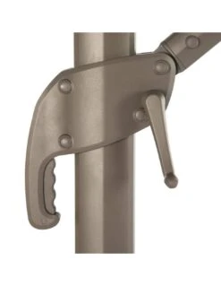 Parasol Déporté Carré Eléa 3 X 3 M - Toile Polyester 250g/m² - Noisette / Tonka -Fournitures De Jardin parasol deporte carre elea 3 x 3 m toile polyester 250gm noisette tonka 4