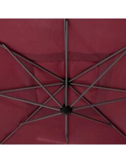 Parasol Déporté Carré Manoa 2.5x2.5 M - Acier Et Polyester - Bordeaux 10 Parasol Déporté Carré Manoa 2.5x2.5 M - Acier Et Polyester - Bordeaux -Fournitures De Jardin parasol deporte carre manoa 25x25 m acier et polyester bordeaux 2
