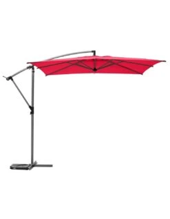 Parasol Déporté Carré Manoa 2.5x2.5 M - Acier Et Polyester - Bordeaux 12 Parasol Déporté Carré Manoa 2.5x2.5 M - Acier Et Polyester - Bordeaux -Fournitures De Jardin parasol deporte carre manoa 25x25 m acier et polyester bordeaux 4