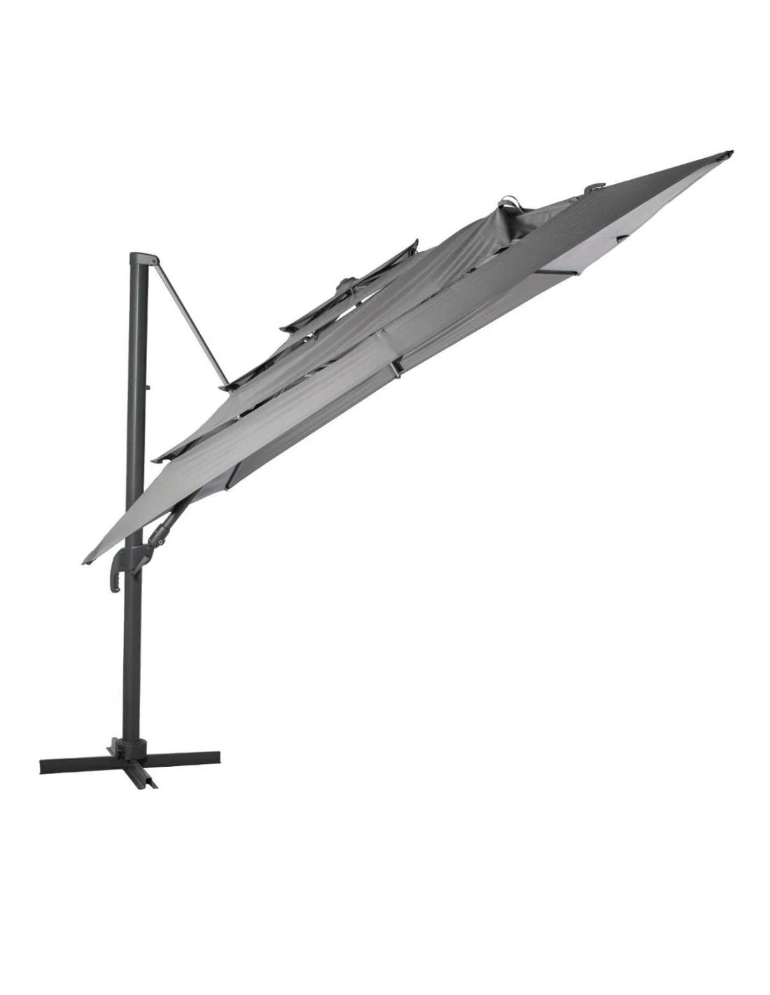 Parasol Déporté Eléa 3 X 4 M Multi-toiles Ardoise 3 Parasol Déporté Eléa 3 X 4 M Multi-toiles Ardoise – Image 3