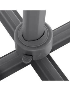 Parasol Déporté Elea 3x3 M Toile Olifen Anthracite -Fournitures De Jardin parasol deporte elea 3x3 m toile olifen anthracite 2