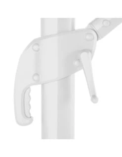 Parasol Déporté Eléa 4,2 X 3 M Hexagonal - Aluminium Et Toile Oléfine - Noisette -Fournitures De Jardin parasol deporte elea 42 x 3 m hexagonal aluminium et toile olefine noisette 4