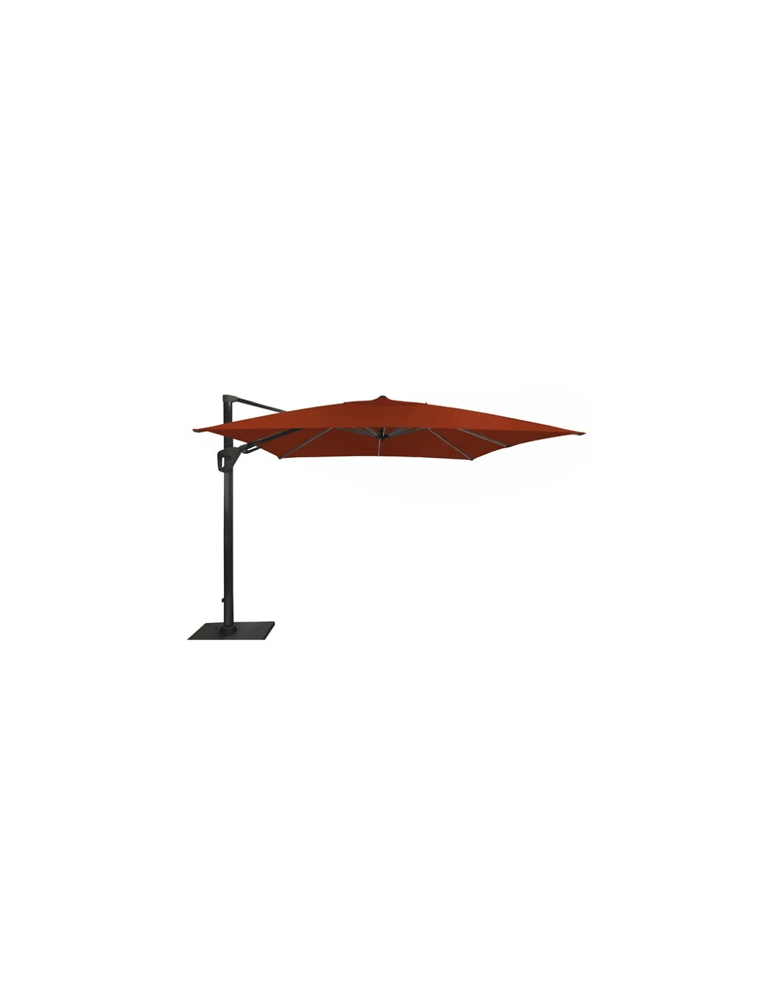 Parasol Déporté Elios Sunbrella - 3 X 3 M - Orientable - Sienne 1 Parasol Déporté Elios Sunbrella - 3 X 3 M - Orientable - Sienne