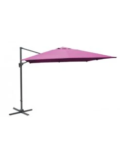 Parasol Déporté 3 X 4 M NH20 Inclinable Et Rotatif - Royal / Framboise