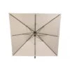 Parasol Déporté Janeiro Carré 2,5 X 2,5 M - Aluminium Et Toile Polyester - Taupe