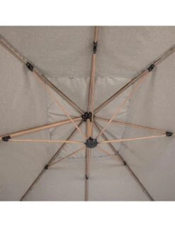 Parasol Déporté Soly 3 X 4 M Noisette - Mât Et Baleines Imprimés Effet Bois 13 Parasol Déporté Soly 3 X 4 M Noisette - Mât Et Baleines Imprimés Effet Bois -Fournitures De Jardin parasol deporte soly 3 x 4 m noisette mat et baleines imprimes effet bois 1 5