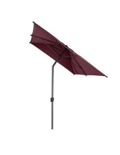 Parasol Droit Loompa Rectangulaire 2 X 3 M à Manivelle - Taupe -Fournitures De Jardin parasol droit loompa rectangulaire 2 x 3 m a manivelle 2
