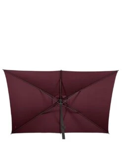 Parasol Droit Loompa Rectangulaire 2 X 3 M à Manivelle - Bordeaux -Fournitures De Jardin parasol droit loompa rectangulaire 2 x 3 m a manivelle bordeaux 3