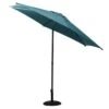 Parasol Droit Rond Soya Ø2.7m - Acier Et Polyester - Bleu Canard