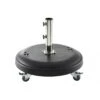 Pied De Parasol Béton 50 Kg Noir - Acier Inoxydable Et Béton