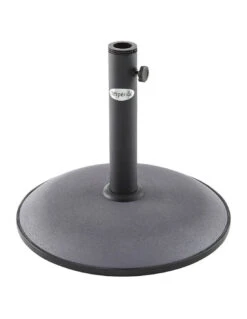 Pied De Parasol Béton Rond 15 Kg - D.45 X H.37,5 Cm - Gris